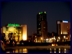 City of Arts and Sciences by night 19 - Torre Mulitespacio and El Corte Ingles.